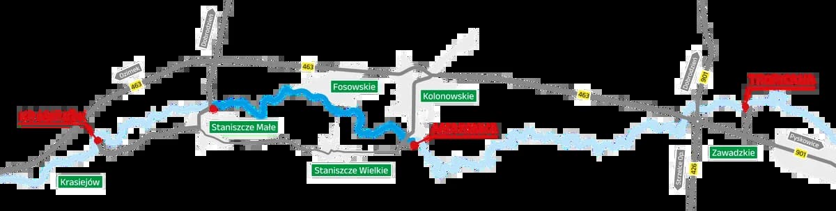 Trasa 2: Amazonka (Kolonowskie) → Staniszcze Małe