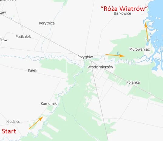 Trasa K – rzeka Luciąża