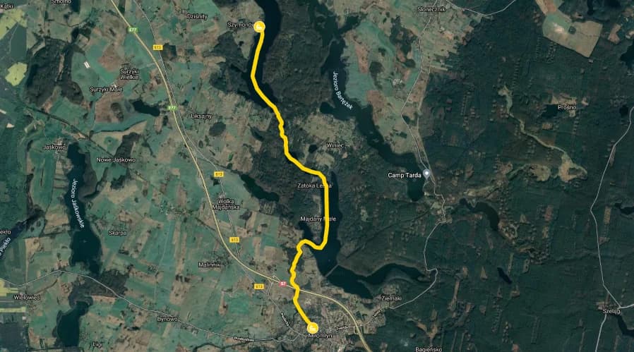 Pod Zielonym Dachem Kanału Elbląskiego – Szymonówko – 10 km