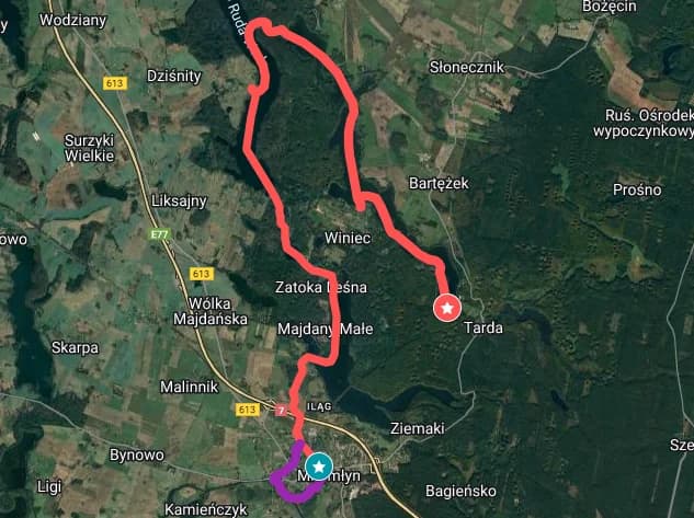 Pod Zielonym Dachem Kanału Elbląskiego – Tarda – 20 km